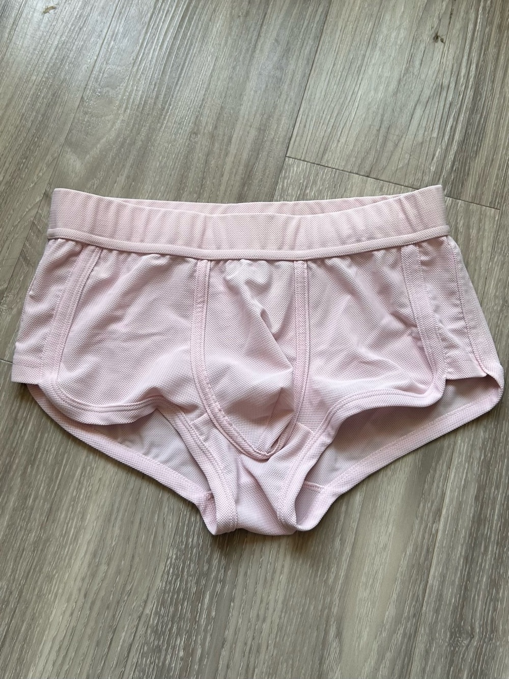 Andrew Christian | Moisture Control Sport Trunks in Pale Pink (Small) - Picture 10 of 13